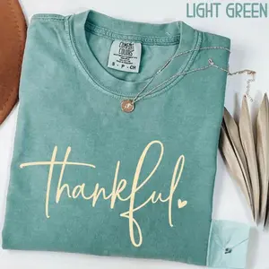 Comfort Colors Thankful Shirt, Thanksgiving Tee, Happy Thanksgiving Tee, Thankful Lover Shirt, Hello Thanksgiving Shirt, Thanksgiving Gift Graphic Tshirt