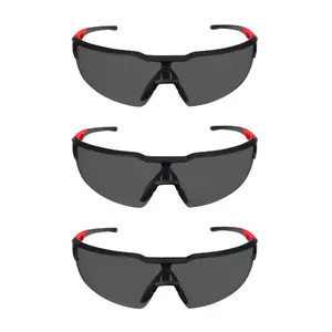 Milwaukee Safety Glasses - Anti-Scratch Lenses - Tinted (Set of 3)