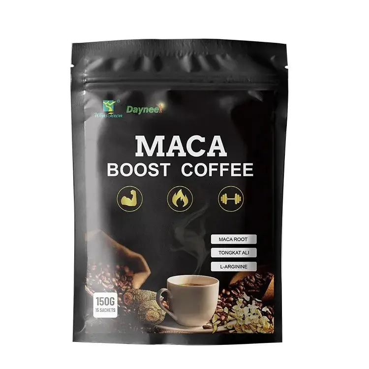 Wins Town Maca Boost Energy Coffee | Peruvian Maca Root with Vitamin C & B12 for Sustained Vitality & Focus, 150g