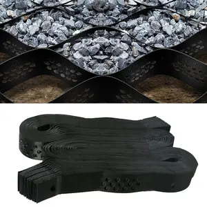 2" Thick Ground Grid 40 x 4 FT, Gravel Retainer 1880 LBS Per Sq ft, Geo Grid Driveway Stabilization for DIY Patio Walkway Driving RV Parking Slopes and Garden (Black, 4 x 40FT)