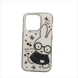 Miffy Imd Glasses with Stars Are Suitable For iPhone 17 16 15 14 13 12 11 Pro Max Plus Air  The Best Halloween Gifts Fans Phone Case Cover