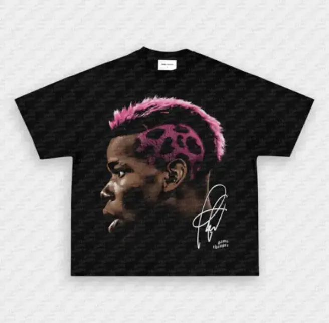 Youth and Adult Paul Pogba Vintage Soccer Shirt, Graphic Football Player Tee, Y2K Sports T-Shirt, Retro Match Day Apparel, Gift for Soccer Fans