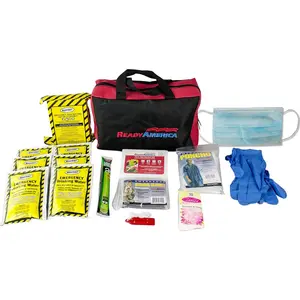 72 Hour Emergency Kit, 1-Person, 3-Day Tote, Includes First Aid Kit, Survival Blanket, Emergency Food, Portable Disaster Preparedness Go-Bag for Earthquake, Fire, Flood
