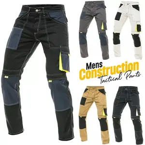 Men Cordura Pants Constrution Tactical Field Safety Work Trouser