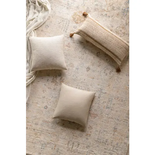 Linen Solid Accent Pillow, Beige Linen Solid Accent Pillow, Beige