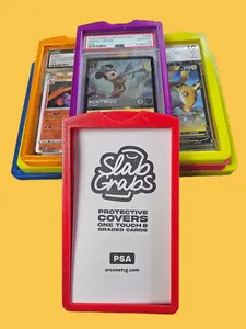 Graded Card Slab Bumper Guard Protector Skin TPU Pokemon Sports Card Protector Fits PSA CGC BCCG One-Touch AGS
