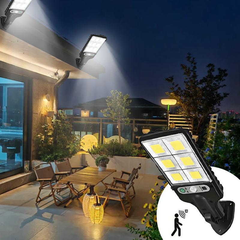 【Hot-Selling】4 Pack Solar Outdoor Waterproof LED Flood Lights, IP65 Waterproof Security Lights with 3 Lighting Modes, Wireless Solar Powered Wall Lights for Garden Patio Yard Garage Pathway