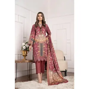Miski Winter Ready To Wear Khaddar Collection 03 Traditional Women's Dress with Fitted Design and Comfortable Fit