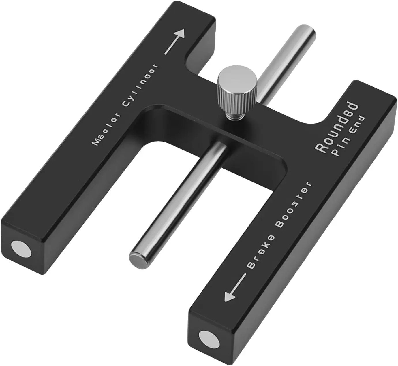 Brake Adjustment Tool, Brake Booster Rod Adjustment Tool, Brake booster with master cylinder, Pushrod Power For Adjustable Braking Distance of Brake Pedal(N48 Magnetic CNC Aluminum)
