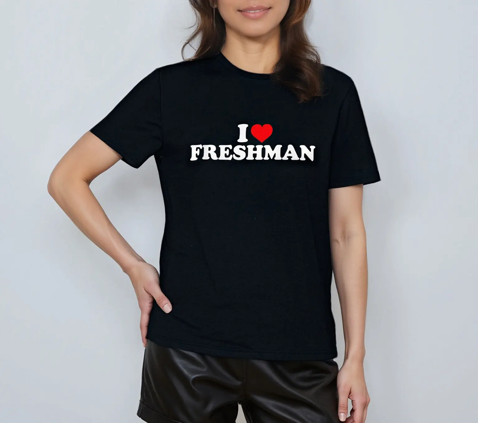 Cotton(pure) I Love Freshman T-Shirt