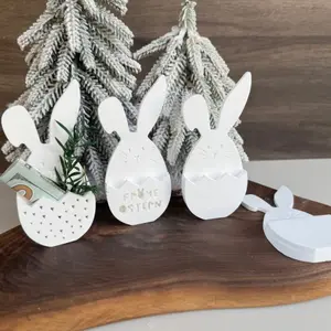 Easter Bunny Basket Silicone Molds, DIY Handmade Crafts, Wall Decor, Gypsum Decoration, Irregular Shapes, Heart Pattern, Home Decor