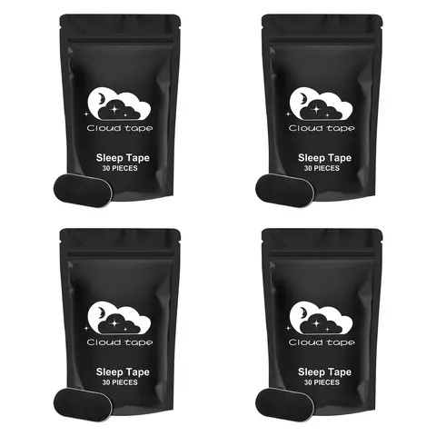 Ultra Breathable Unisex Soft Facial Sleep Mouth Tape, 30/60/120 Pieces Strong Adhesive Strips with Gentle Seal, 1/2/4 Month Supply, Sports Tape Accessory for Better Sleep & Snoring Solution