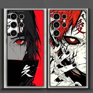 Uchiha Itachi Gaara Black Soft Phone Cover Case for Samsung Galaxy S26 S25 Edge S21 FE S24 Plus S23 Ultra For iphone 17 16 15 14 13 12 11 17Air Plus Pro Promax
