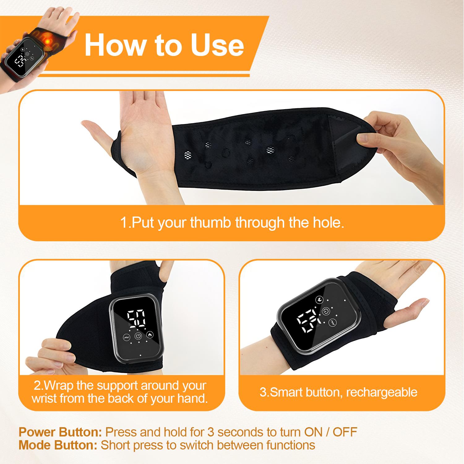 Rechargeable Ankle Support Magic Device, 3 Heating Levels, 3 Massage Modes, Touchscreen Universal Design,  Personal Care Appliances Gifts for Black Friday Gifts and Christmas