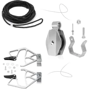Extension Ladder Lock Pulley Rope Kits for Werner 28-11 Rung Lock Kit, AC30-2 Extension Ladder Replacement Ropes, 31-12 Extension Ladder Pulley Kit