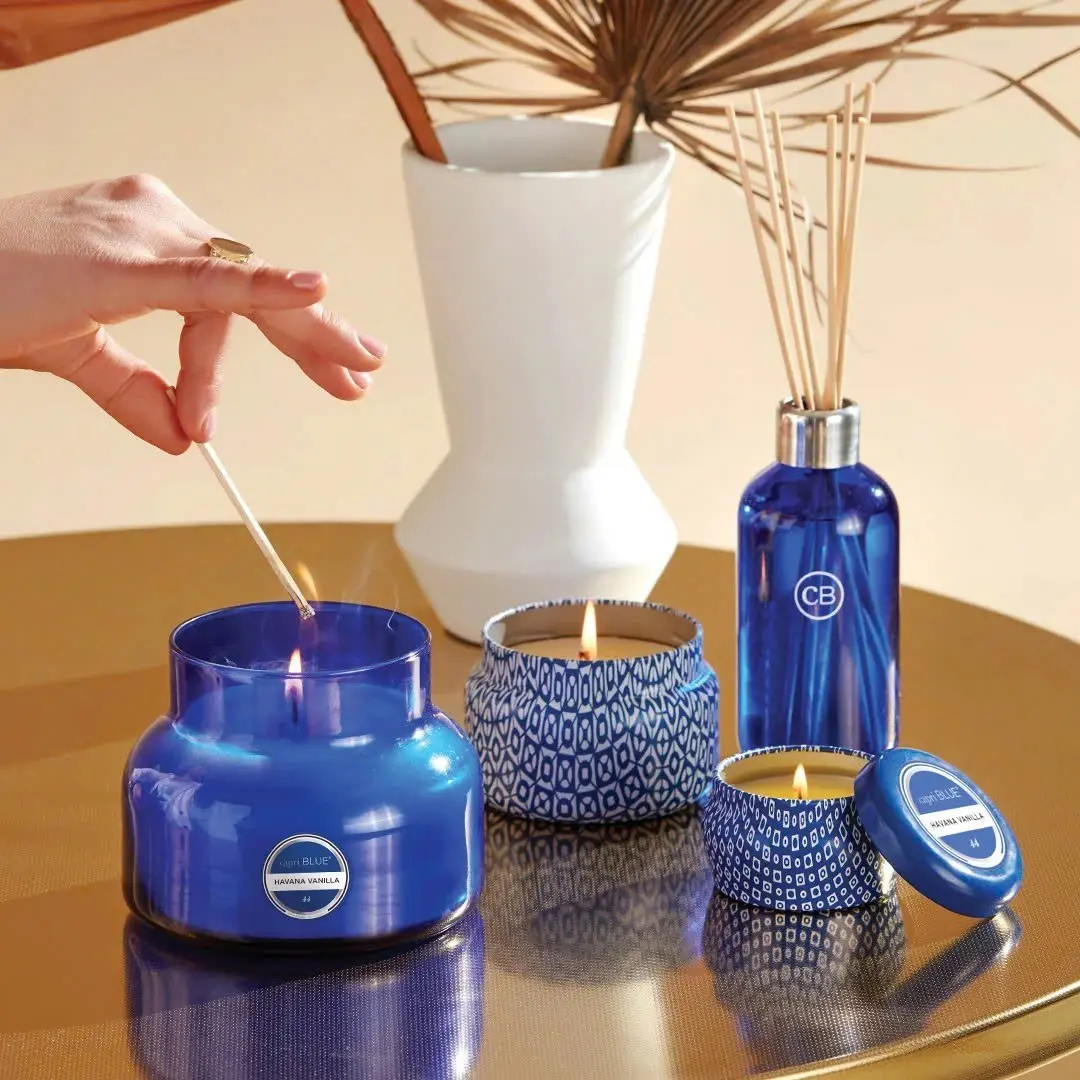 Pack 2 Capri Blue Volcano Candle 19oz – Long Lasting Soy Wax Blend in Signature Glass Jar – Luxury Home Fragrance & Décor
