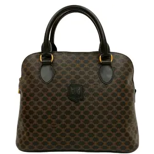 Pre-owned Celine PVC Handle bag Macadam Coated Canvas Dome handbag 4000030461716