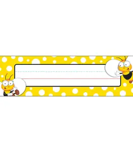 Buzz–Worthy Bees Name Plates