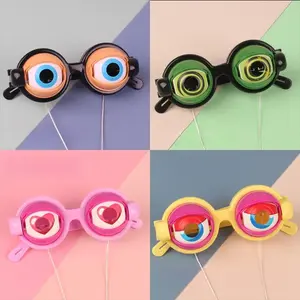 Fun and quirky glasses, suitable for children, creative prank toy, Easter, Christmas, and birthday gift, novelty and funny gadget, game accessory, suitable for party supplies
