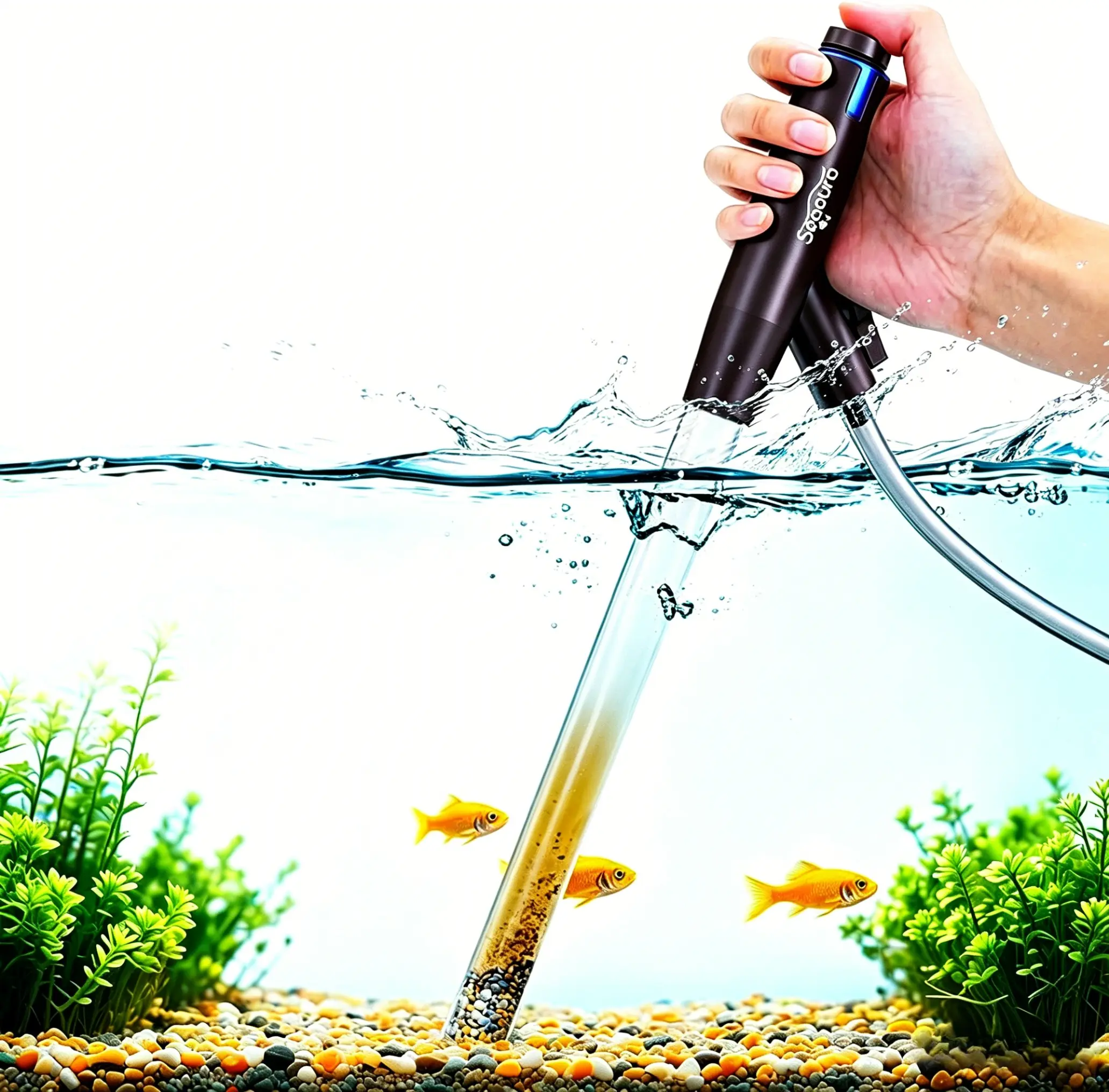 SEAOURA SR-529 Aquarium Vacuum Gravel Cleaner The TikTok Viral Tank Cleaning Hack That Saves You Time & Sanity circulation water Fish water circulation