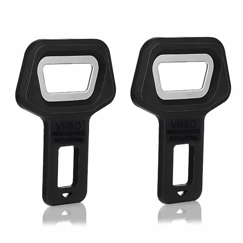2 Pcs Durable Seatbelt Clip Bottle Opener Set, Metal & Plastic Material, Portable Design, Easy to Carry for Bartenders, Homes, Restaurants, Perfect Gift Idea