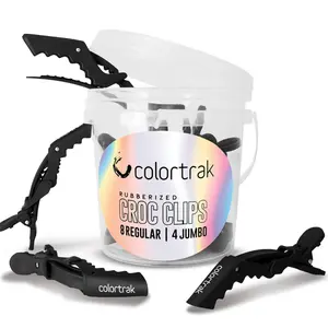 Colortrak Bucket Rubberized Black Croc Clips