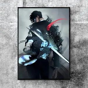 Solo Leveling Anime Wall Art, Manga Room Decor Poster, Fan Gift Home Decor, High-Quality Anime Merch