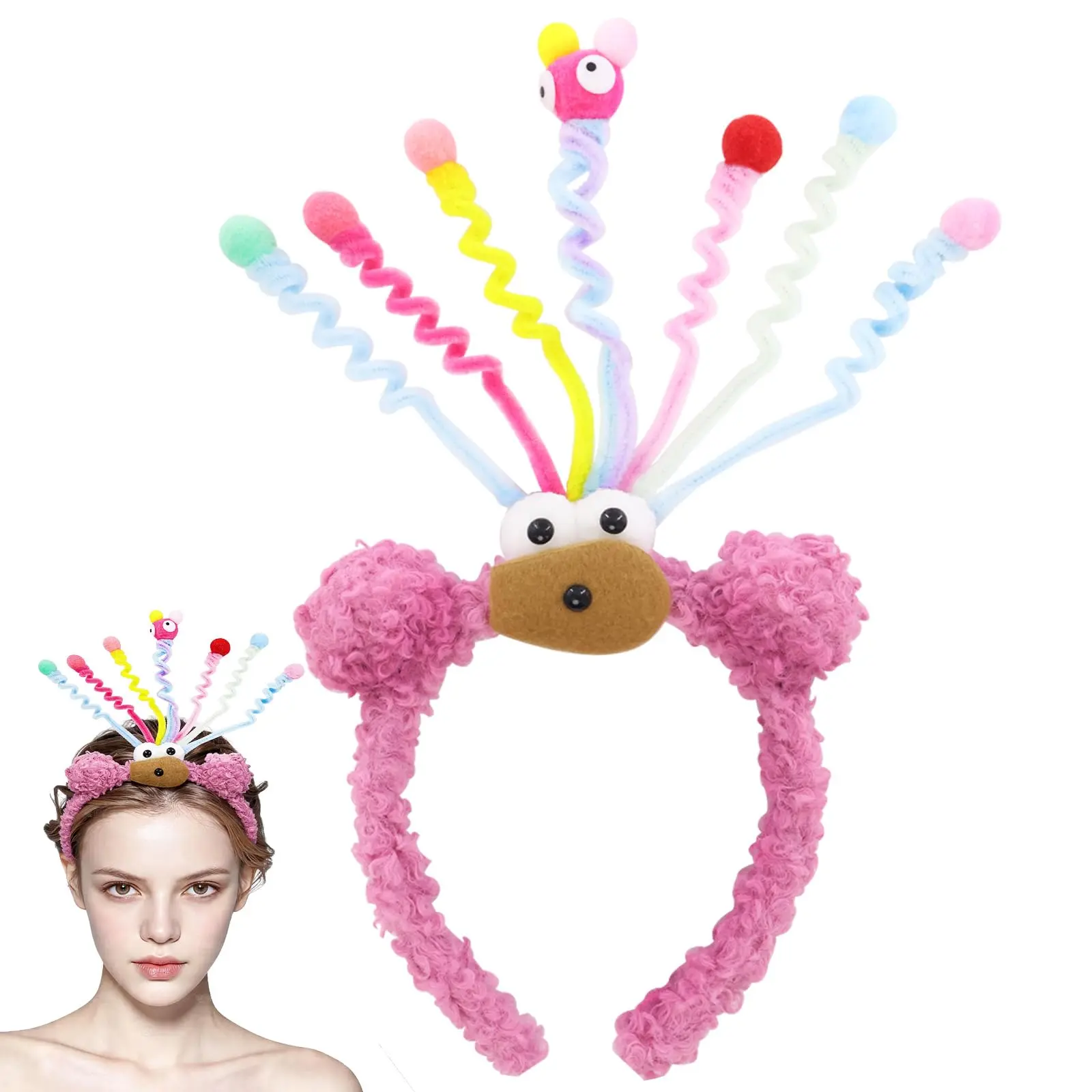 Women's Cute Fashion Animal Ear Tips Headband - Bear Ears Hair Accessory for Crazy Hair Day, Funny Party Costume, Animal Ear Tips Headbands