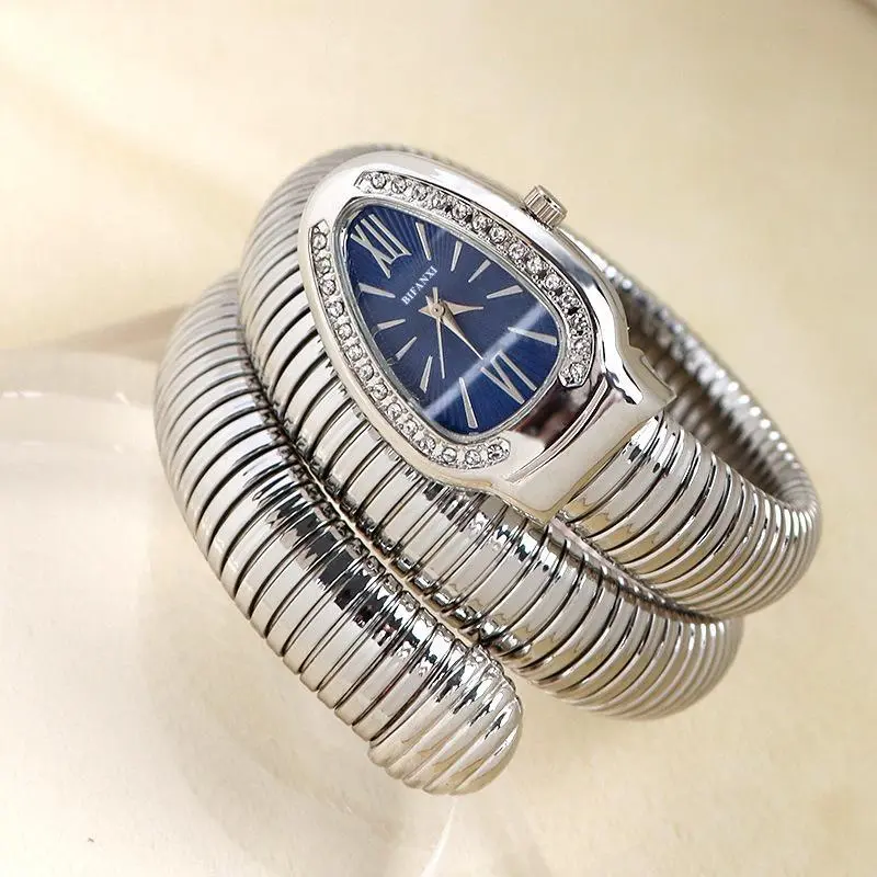 Silver+blue dial