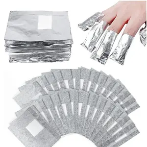 Nail Foil Wraps for Gel Removal – 50/100 Sheets Pre-Cut Aluminum Foil with Attached Cotton Pads – Acrylic Soak Off Nail Wrap Kit – Perfect for Halloween Party Cleanup, Thanksgiving Manicure Change