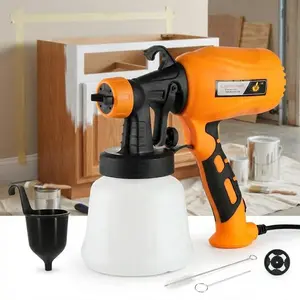 950ml Electric Paint Sprayer, 1.8mm & 2.5mm Nozzles, Adjustable Patterns for Metal & Wood. Perfect for Car Color Change, Furniture Refinishing, DIY Home Projects. High Efficiency Tool.