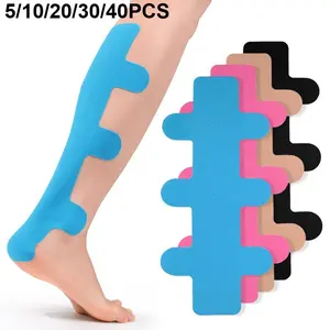 5pcs-40pcs Achilles Tendon Support Muscle Tape, Breathable Stretch Bandage for Hiking Fitness Athletes, Running Sports