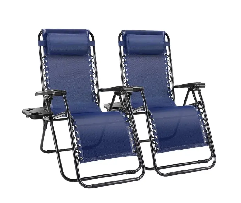 EDX Zero Gravity Chair Outdoor Lounge Chair，Suitable for Beach Terrace Pool Patio