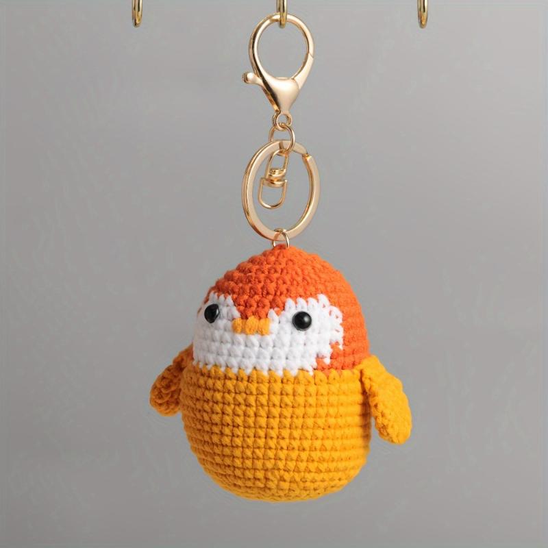 bag keychain 4 Pack Cute Penguin Keychain Charms - Hand- Fabric Penguin Decorations with Hanging Loops, Pink/Orange/Gray/Blue Penguins for Christmas, Thanksgiving Gifts, Home, Bags, Party Decor - No Electricity Needed, Penguin Gifts, Holida