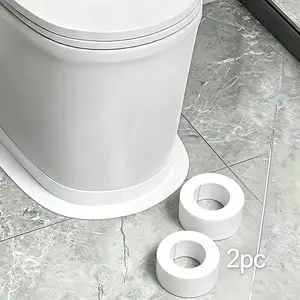 2 Rolls Waterproof Mold-Resistant Self-Adhesive PVC Seal Tape, Kitchen Bathroom Crack Filler, Durable Moisture-Proof Wall Strip, Easy Install