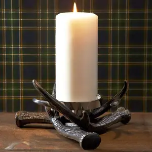Antler Pillar Candle Holder