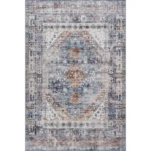 Nuloom Serisse Medallion Washable Rug