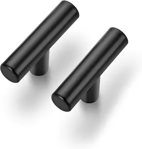 Ravinte Cabinet Pulls Matte Black Stainless Steel Kitchen Cupboard Handles Cabinet Handles "Lenh, Pack