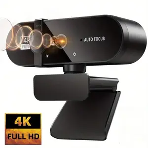 4K UHD Webcam with Auto-Focus & 73° FOV. Features Automatic Light Correction, Plug-and-Play. Ideal for PC Games, Switch2, Live Streaming, Work & Gaming, TiktokShopDeal, Vday Deals