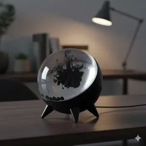 Magical Ferrofluid Music Rhythm Lamp | Sound-Activated Dynamic Light Show | Creative Desktop Decor for Bedroom | Immersive Audio Visualizer | Tech Gadgets for Smart Home | Bedroom Lighting