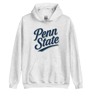 Penn State College Football Inspired Hoodie – Navy & White Script Design