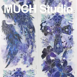 1pc (6*100cm) Bright Blue Ripples, Blue Dreamy Background PET Tape Sticker, High-End Craftsmanship, Exquisite Pattern, Versatile and Practical, Perfect for Scrapbooking, Journal Decoration, Diaries, Notebooks, Greeting Cards, Photo Frames and More