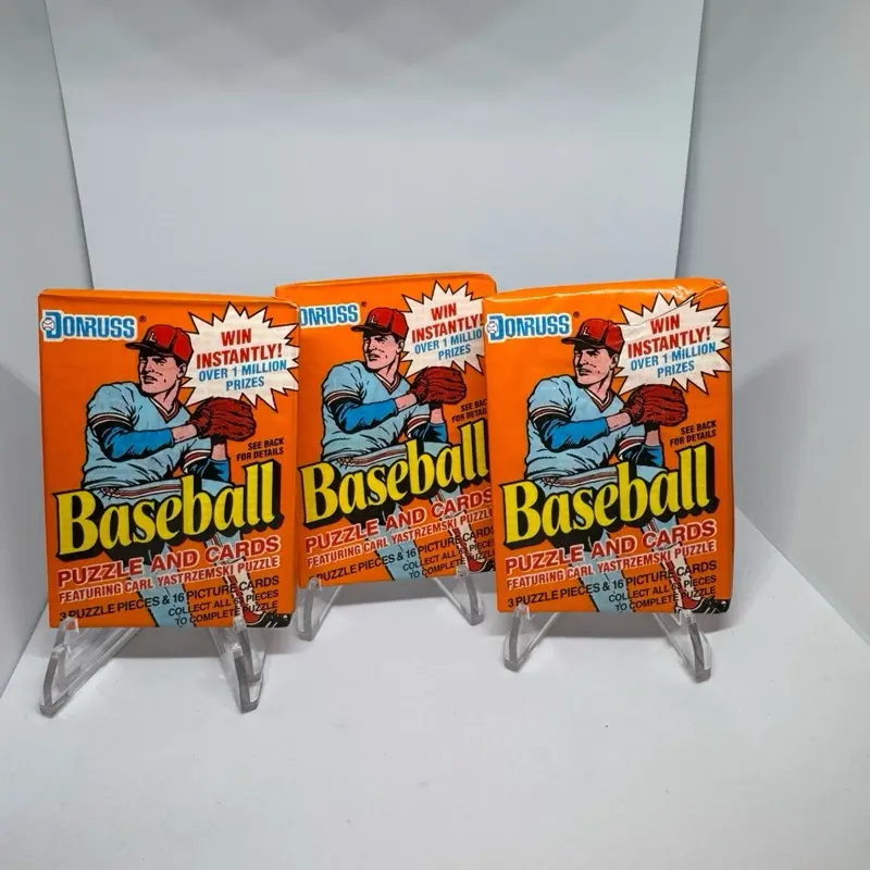 *3 packs* 1990 Donruss Baseball with 10 cards per pack.