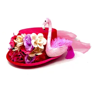 Steampunk Women Top Hat Metallic Mad Hatter Scientist Time Traveler Halloween Costume Hats