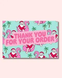 Christmas Thank You Insert Card