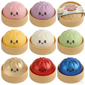 Squishy Dumpling Classic Novelty Toy, Durable Silicone Stress Toy for Anxiety Relief Products, Portable Tactile Stress Relief Fidgeting Item