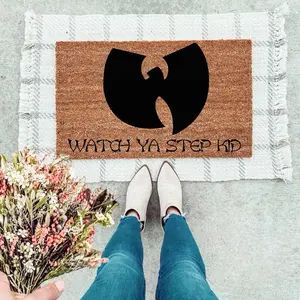 Wu Tang Watch Ya Step Kid Doormat, High-Quality and Durable Entrance Mat for Home and Business, 18x30 Size