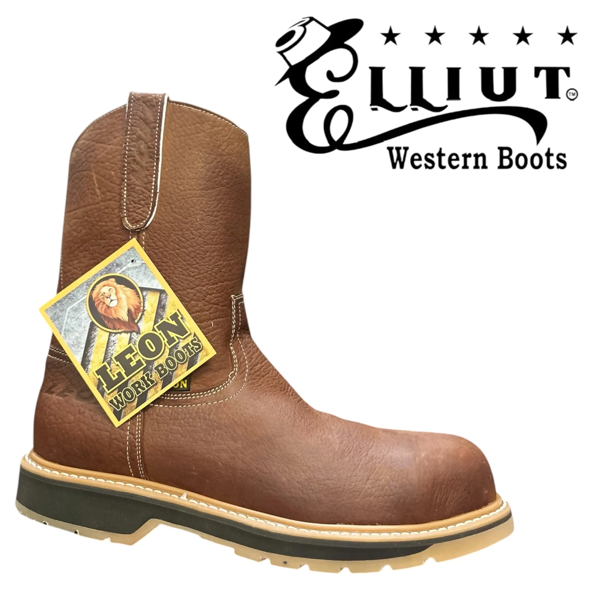 Work Boot with Steel Toe Rooper Brown