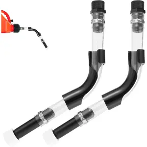Racing Fuel Jug Hose with Bender, for 3/5/5.5 Gallon Gas Cans, Perfect Spout Replacement with Upgraded Filter Design (2 Set)