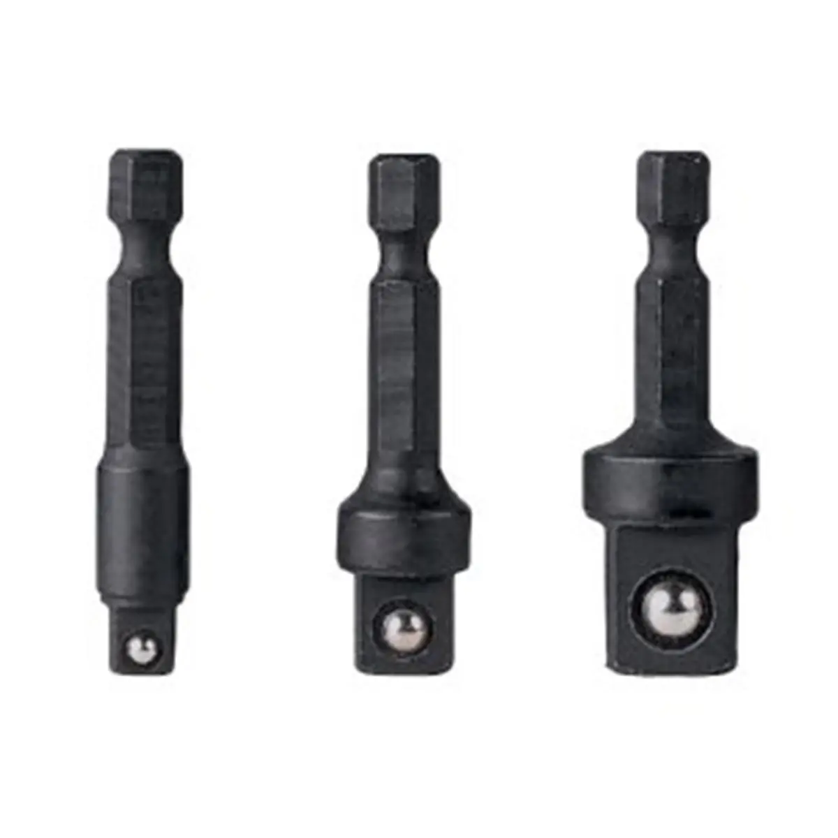 212 MAIN Socket Set, 3-Piece 1/4" Hex-to-Square Sockets with Quick-Change Function, 0.25 in./3/8 in. Sizes for Home Improvement & Electrical Equipment Repair, Extra Durability & Long Life